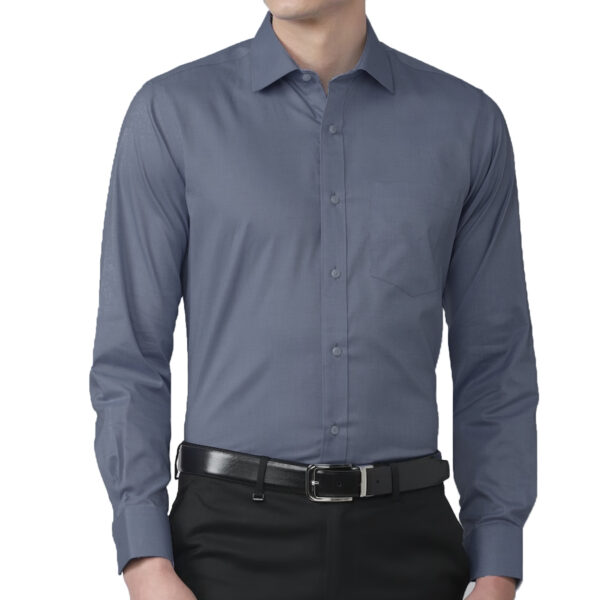 Main image for grey formal shirt slim fit