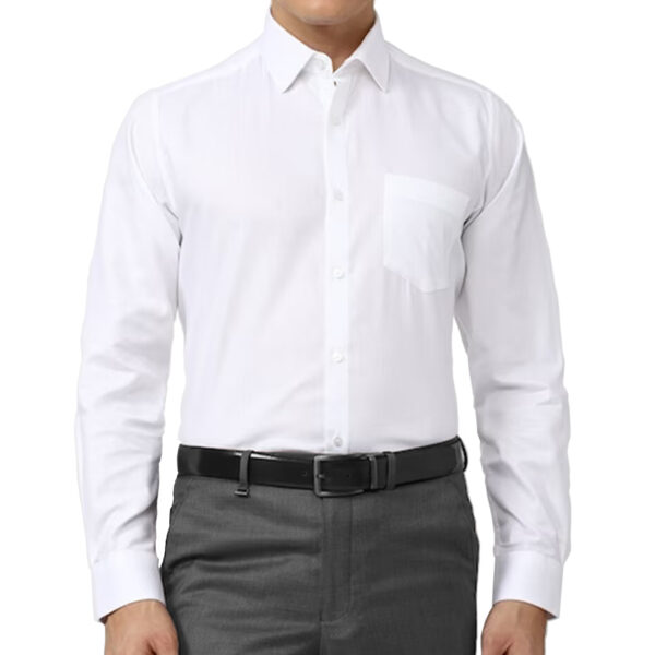 main image of white formal shirt