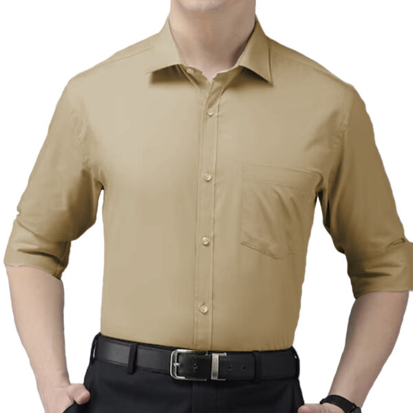 main image of beige formal shirt