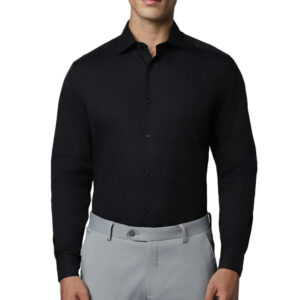 black formal shirt